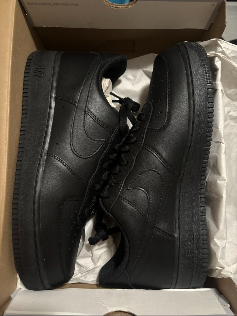 Nike Black Low-Top Leather Sneakers